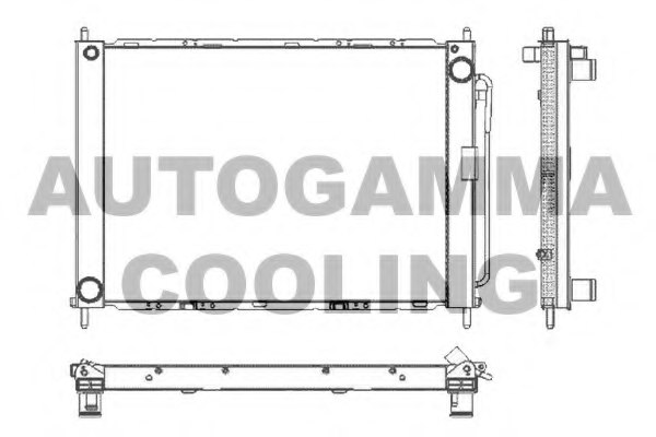 AUTOGAMMA 104016 Radiator, engine cooling